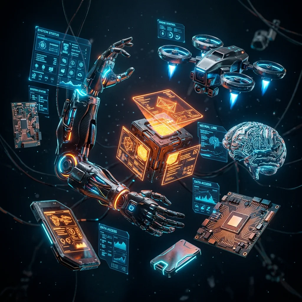 Cyberpunk 3D Elements