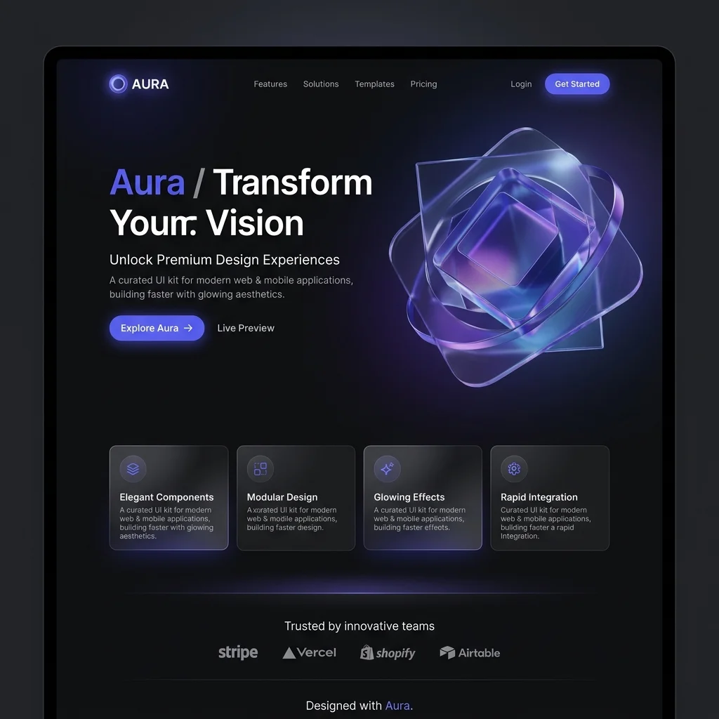 Aura Tailwind Template