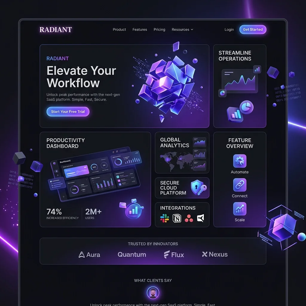 Radiant SaaS Template